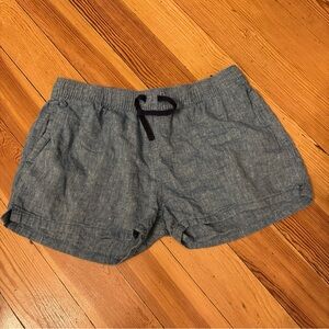 Patagonia Island Hemp/Org Cotton Shorts Drawstring & Pocket Blue Women’s Size S